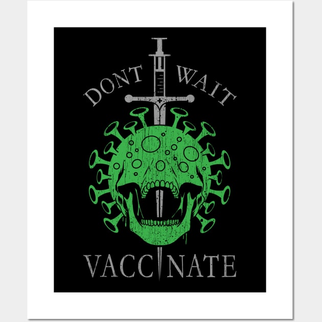 Vaccinate Wall Art by Nick Maskell Designs